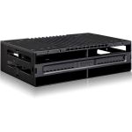 Icy Dock FlexiDOCK MB024SP-B Drive Enclosure 12Gb/s SAS  SATA/600 - Serial ATA/600 Host Interface External - Black - Hot Swappable Bays - 4 x HDD Supported - 4 x SSD Supported - 3 x Tot
