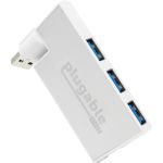 Plugable USB Hub  Rotating 4 Port USB 3.0 Hub  Powered USB Hub - (Compatible with Windows  macOS & Linux  USB 2.0 Backwards Compatible)