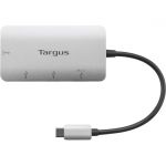 Targus USB-C Multi-Port Hub With 2x USB-A And 2x USB-C Ports With 100W PD Pass-Thru - USB 3.2 (Gen 1) Type C  Thunderbolt 3 - External - 4 USB Port(s) - Chrome  Mac  PC