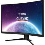 MSI 325CQRXF 32in Class WQHD Curved Screen Gaming LCD Monitor - Metallic Black - 31.5in Viewable - Rapid Vertical Alignment (VA) - 2560 x 1440 - Adaptive Sync - 1 ms - 240 Hz Refresh Ra