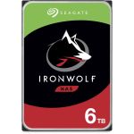 Seagate ST6000VN001 IronWolf 6TB 3.5in Hard Drive SATA III 5400RPM 256MB Cache 190 MB/s Data Transfer Rate