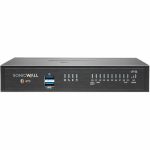 SonicWall TZ470 Network Security/Firewall Appliance - Intrusion Prevention - 8 Port - 10/100/1000Base-T - 2.5 Gigabit Ethernet - 448 MB/s Firewall Throughput - DES  3DES  MD5  SHA-1  AE