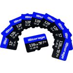 iStorage 128 GB microSDXC - 10 Pack - 100 MB/s Read - 95 MB/s Write