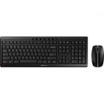 CHERRY STREAM DESKTOP Wireless Keyboard and Mouse - Full Size Black  Quiet Wireless Optical 6 Button Mouse Adjustable to 2400 DPI