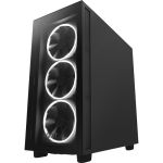 NZXT CM-H71EB-01 H7 Elite ATX Mid-Tower Case Black Supports EATX Front I/O USB-C Quick-Release Tempered Glass Side Panel