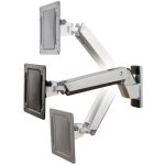 Ergotron Mounting Arm for Flat Panel Display - Polished Aluminum  Black - 30in to 55in Screen Support - 40 lb Load Capacity - 200 x 100  200 x 400 - VESA Mount Compatible