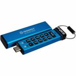 IronKey Keypad 200 512GB USB 3.2 (Gen 1) Type C Flash Drive - 512 GB - USB 3.2 (Gen 1) Type C - 280 MB/s Read Speed - 200 MB/s Write Speed - 256-bit AES  XTS-AES