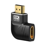 HDMI 8K Male to Female 90 Degree Adapter Support8K@60HzBlack