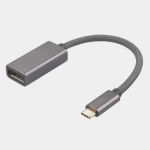 USB-C  to HDMI Female Adapter 6in Space GreySupport 4K@60Hz resolution with Nylon-Braided