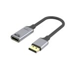 DisplayPort Male to HDMI Female Adapter Support 8K@60Hz 6inch(15CM) Grey