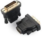 DVI-D Male to HDMI Female Adapter Gold-Plated Black
