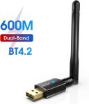 EDUP EP-AC1661 2.4G/ 5G Dual Band
AC600 WiFi + Bluetooh 4.2 AdapterBlack