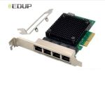 EDUP EP-9688 PCI-E x4 Quad-Port 2.5G/1G/100M Server NICChipset: Realtek RTL8125B