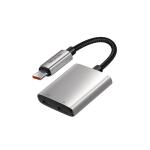 Mcdodo CA-5570 USB-C Audio Convertor 60W PD Charger + USB-C Headphone Jack Space Grey