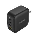 Unitek P1112ABK 100W 4-in-1 USB GaN Charger (3*USB-C PD + USB-A QC3.0) With US/EU/UK/AU Plugs Black