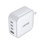 Unitek P1112AWH 100W 4-in-1 USB GaN Charger (3*USB-C PD + USB-A QC3.0) With US/EU/UK/AU Plugs White