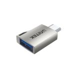 Unitek A1025GNI USB-C 5Gbps Male To USB-A Female OTG Adapter Silver
