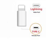 USB-C (Female) to Lightning (Male) Adapter White