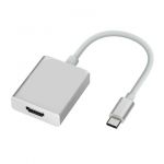 USB-C to HDMI 4K@ 60Hz Adapter Cable SilverSupports Windows 10/7 Mac OS iPad Pro 2019 Samsung S10/9