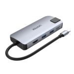 Unitek D1028A 5-in-1 USB 3.2 USB-C Multi-Port Hub(2-Port USB-A 10Gbps + HDMI 4K@60Hz + RJ45 + PD 100W)Space Grey