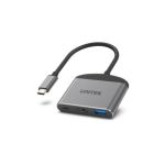 Unitek D1102A 3-in-1 USB-C Hub (HDMI 8K 30Hz + USB3.0 + PD 100W) Space Grey