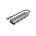 Unitek H1107D 6-in 1 USB-C Hub (USB*2 + HDMI + Card Reader + PD100W)Space Grey