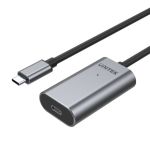Unitek-U305A USB-C 3.1 Active Extension Cable Grey