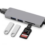 USB-C to HDMI 4K Port + 2* USB 3.0 Ports +Micro SD/SD Card Reader Grey