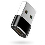 USB A 2.0 Male to USB C Female Adapter480MbpsBlack