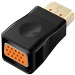 HDMI Male to VGA Female Adapter Black