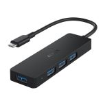AUKEY CB-C64 USB-C to 4-port USB-A 3.0 Hub Black