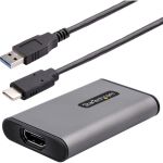 USB 3.0 HDMI Video Capture Device  4K Video External USB Capture Card/Adapter  UVC Screen Recorder  works w/USB-A  USB-C  TB3 - HDMI Video Capture Device records up to 4K 30Hz; 2ch 16bi
