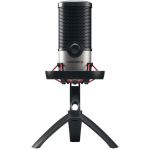 CHERRY UM 6.0 Advanced Wired Microphone - Silver  Black - 8.20 ft - 20 Hz to 20 kHz - Cardioid  Omni-directional - Shock Mount  Stand Mountable - USB 2.0