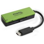 Plugable USB C SD Card Reader - USB C Card Reader for SD  Micro SD  MMC  or MS Cards - (Compatible with Thunderbolt and USB C 2017 2018 2019 MacBook Pro  2018 MacBook Air  12 Inch Retin
