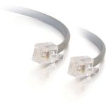C2G 09590 14ft RJ11 Modular Telephone Cable RJ-11 Male to RJ-11 Male Silver