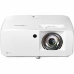 Optoma ZH450ST 3D Short Throw DLP Projector - 16:9 - White - High Dynamic Range (HDR) - Front - 1080p - 30000 Hour Normal Mode - 1 800:1 - 4200 lm - HDMI - USB - Network (RJ-45) - Confe