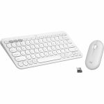 Logitech 920-012198 Pebble 2 Combo Wireless Keyboard and Mouse Bluetooth & Logi Bolt Tonal White