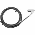 Targus DEFCON Compact Keyed Cable Lock - Black - Galvanized Steel - 6.50 ft - For Notebook