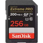 SanDisk Extreme PRO 256 GB Class 3/UHS-I (U3) V30 SDXC - 200 MB/s Read - 140 MB/s Write - Lifetime Warranty