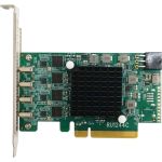 HighPoint RocketU RU1244C USB Adapter - PCI Express 3.0 x8 - Plug-in Card - 4 USB Port(s) - PC  Mac  Linux