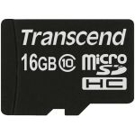 Transcend 16 GB Class 10 microSDHC - Lifetime Warranty