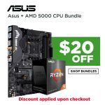 Asus + AMD 5000 CPU Bundle ($20 off)