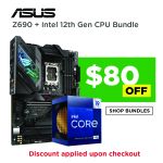 Asus Z690 + Intel 12th Gen CPU Bundle ($80 off)