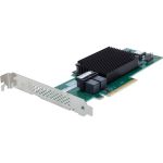 ATTO 8 Internal Port 12Gb/s SAS/SATA to PCIe 4.0 Host Bus Adapter - 12Gb/s SAS - PCI Express 4.0 x8 - Plug-in Card - RAID Supported - 0  1  1E  10 RAID Level - SFF-8643 - 8 Total SAS Po