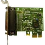 Brainboxes Parallel Port Printer Low Profile PCI Express Card - Low-profile Plug-in Card - PCI Express x1 - PC - 1 x Number of Parallel Ports External - TAA Compliant