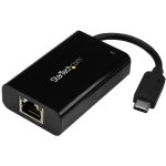 StarTech.com USB C to Gigabit Ethernet Adapter/Converter w/PD 2.0 - 1Gbps USB 3.1 Type C to RJ45/LAN Network w/Power Delivery Pass Through - USB C to Gigabit Ethernet Adapter to connect