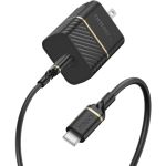 Otterbox 78-80219 USB-C to USB-C Wall Charging Kit Fast Charge 20W Black