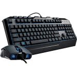 Cooler Master Devastator 3 Gaming Keyboard & Mouse - USB 1.1 Type A Membrane Cable Keyboard - English (US) - Black - USB 2.0 Cable Mouse - Optical - 4800 dpi - 7 Button - Black - Play/P