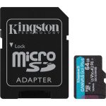 Kingston Canvas Go! Plus 64 GB Class 10/UHS-I (U3) microSDXC - 170 MB/s Read - 70 MB/s Write - Lifetime Warranty
