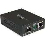 StarTech MCM1110SFP Gigabit Ethernet Fiber MediaConverter with Open SFP Slot Supports 10/100/1000 Networks